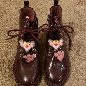 Zara Kids Patened Leather Ankle boots Sz 35